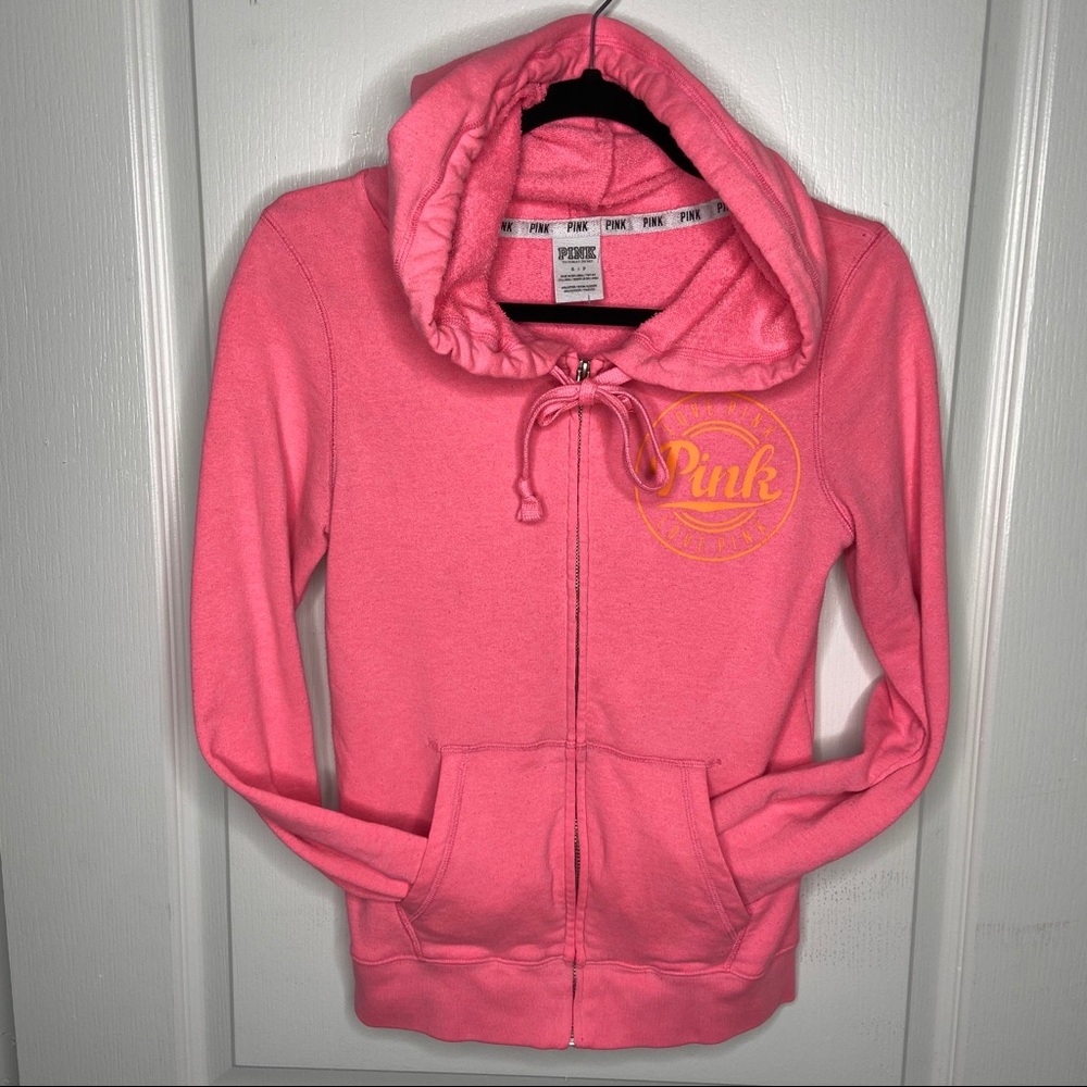Classic PINK zip up hoodie